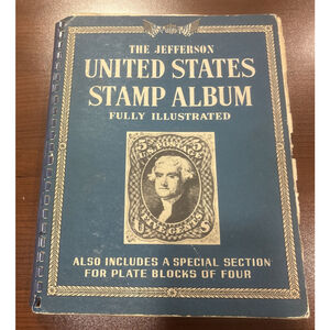The Jefferson United States Stamp Album 1959 Various Stamps